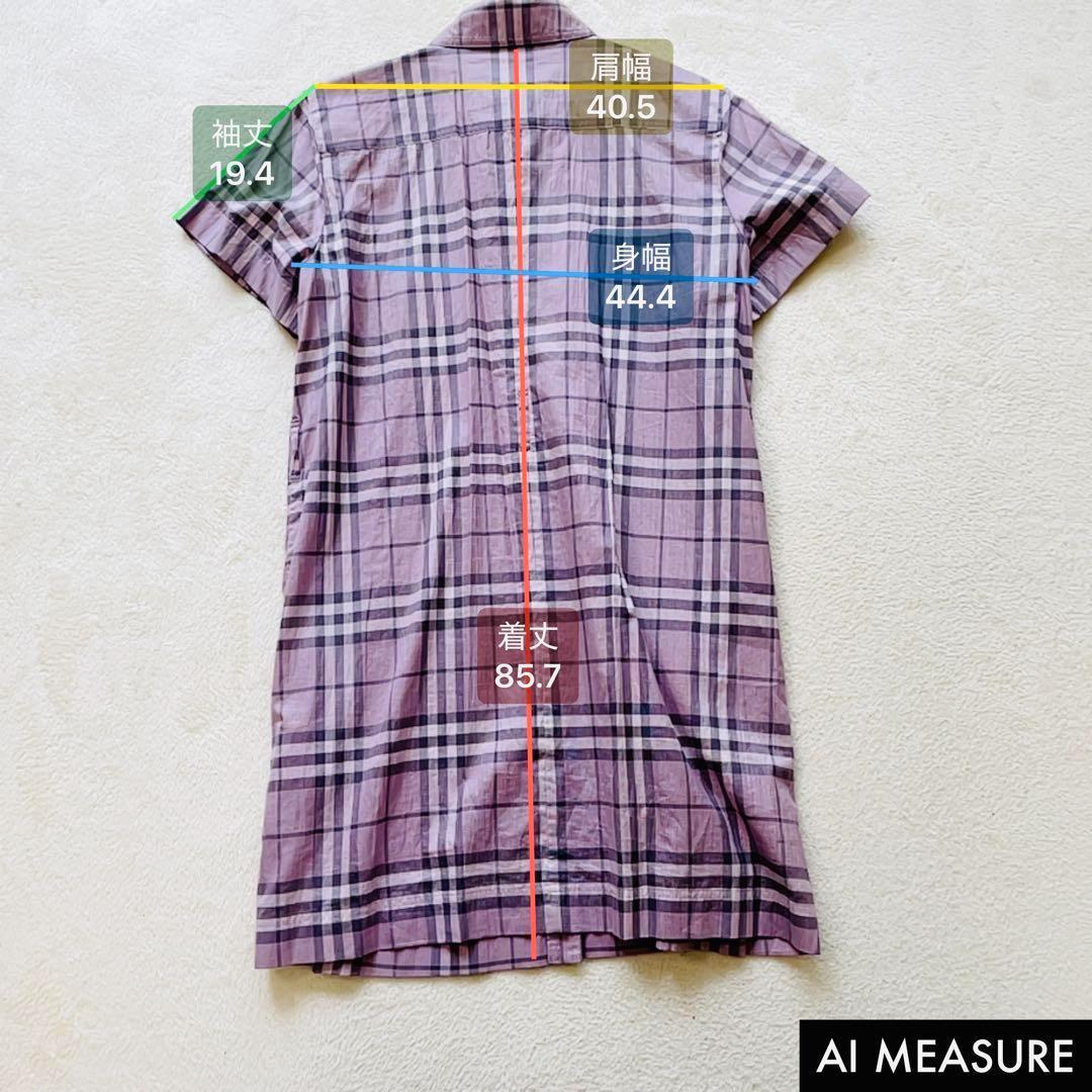 Burberry ノバチェックピンク ノ-スリブミニワンピース 36