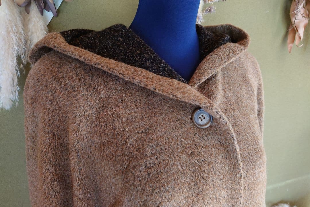 ◉訳あり◉NUOVA STELLA フード付き ロングコート ブラウン ◉訳あり◉NUOVA STELLA フード付き ロングコート ブラウン