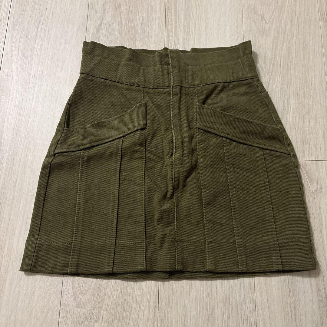 スペイン発送 ZARA ニットミニスカート カーキ 上品カジュアル ニットミニスカート - カーキ | ZARA Japan / 日本