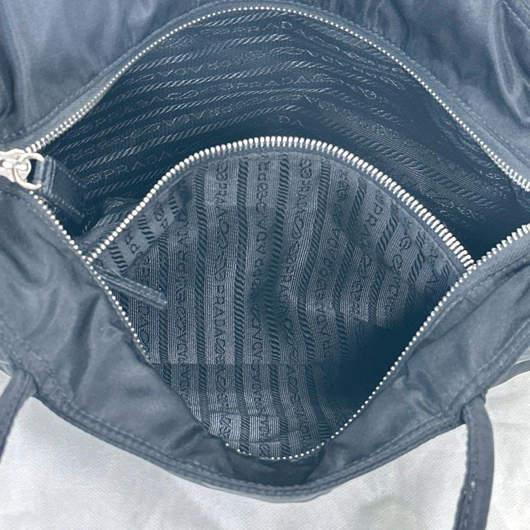 【美品】PRADA プラダ トートバッグ ナイロン 三角ロゴ 白タグ 1187