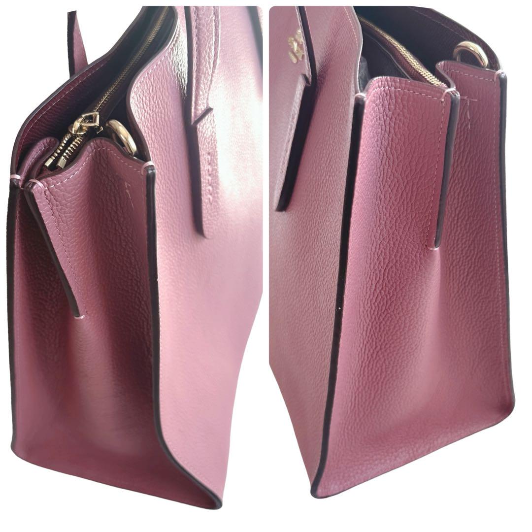 【希少品】【COACH】2way レザー トートバッグ ショルダー レディース 画像4
