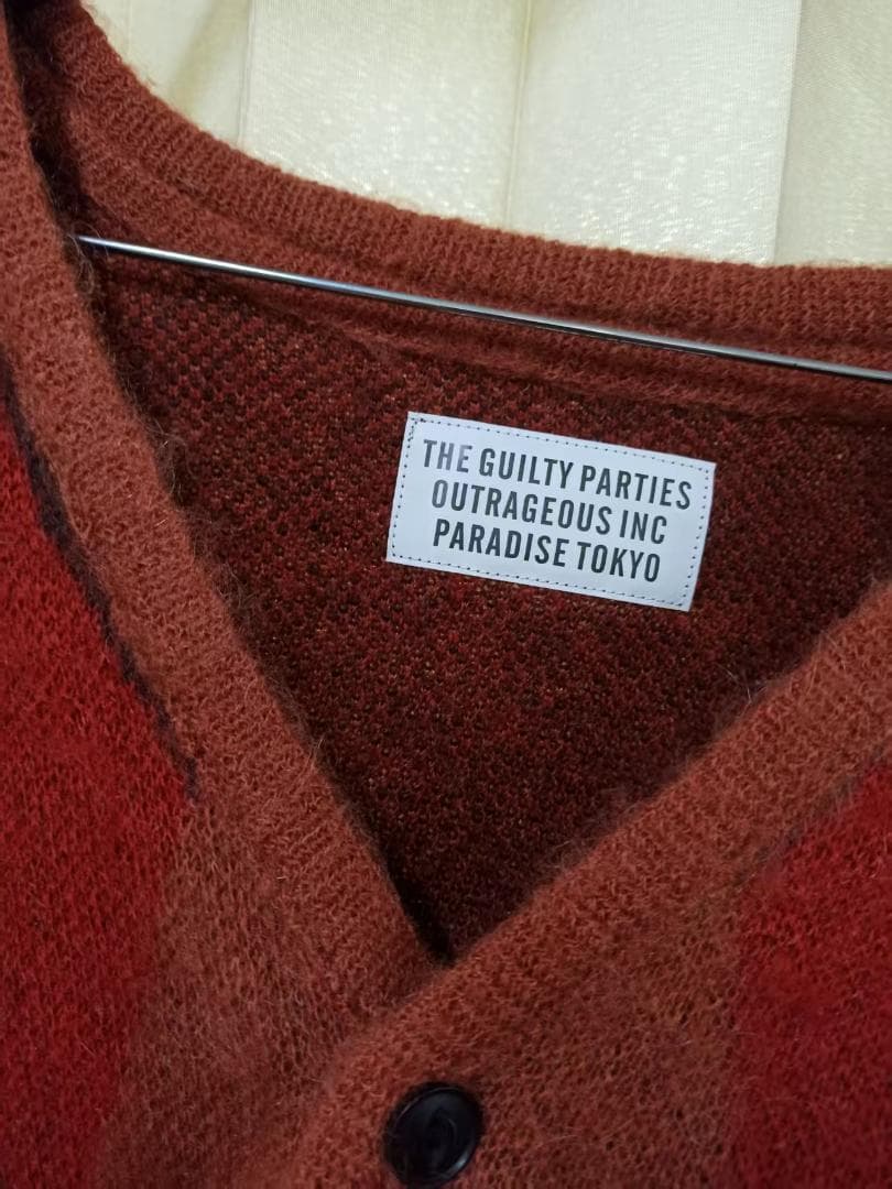 WACKO MARIA モヘア ダイヤモンド カーディガン WACKO MARIA モヘア ダイヤモンド カーディガン