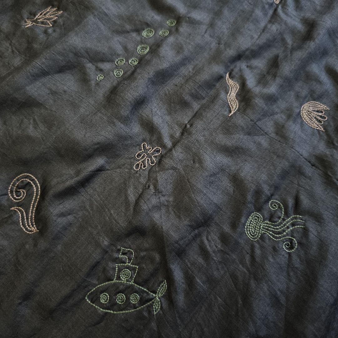 JURGEN LEHL ヨーガンレール 絹 豪華 総 刺繍 コーディガン
