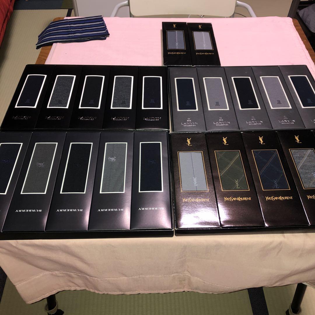 Burberry、LANVIN YSLの紳士靴下
20足