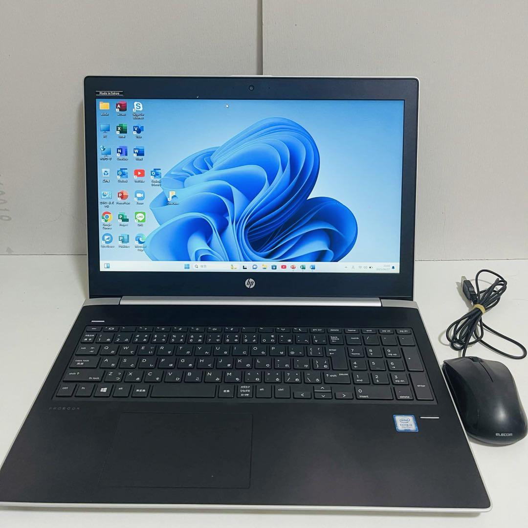 T349 HPノートパソコンSSD第7世代 Windows11オフィス2024付