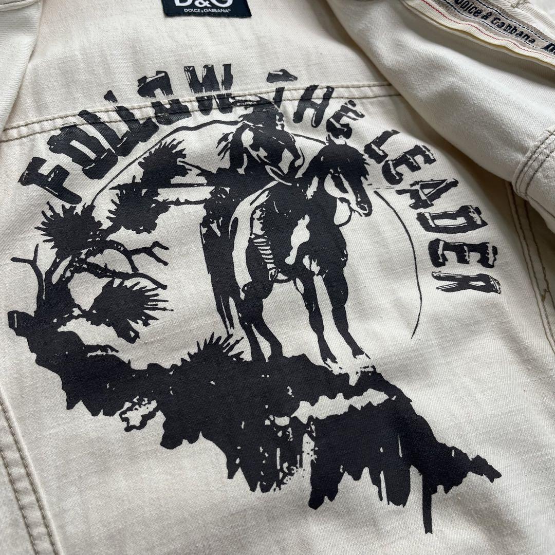 D&G DOLCHE&GABBANA ダメージ加工Gジャン MEN´S M