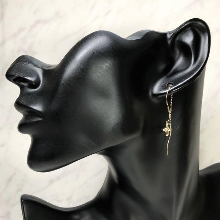 K18 18金 18k アメリカンピアス ロングピアス クロス ♡ - メルカリ モールのページ 18k 18金 K18 アメリカンピアス クロス ♡ ロングピアス ピアス(両耳用)