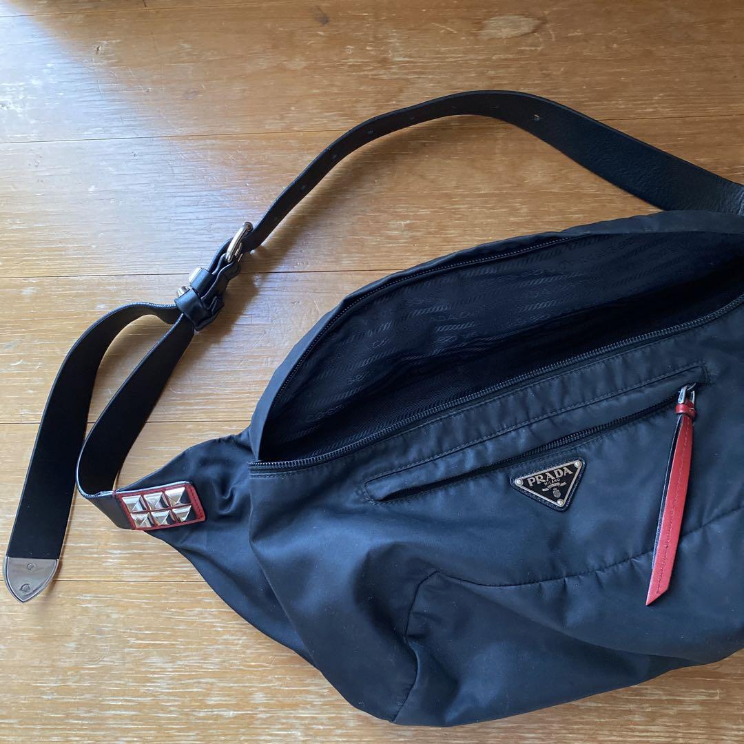 prada ウエストポーチウエストバッグウエストバックボディバック限定スタッズ 画像19