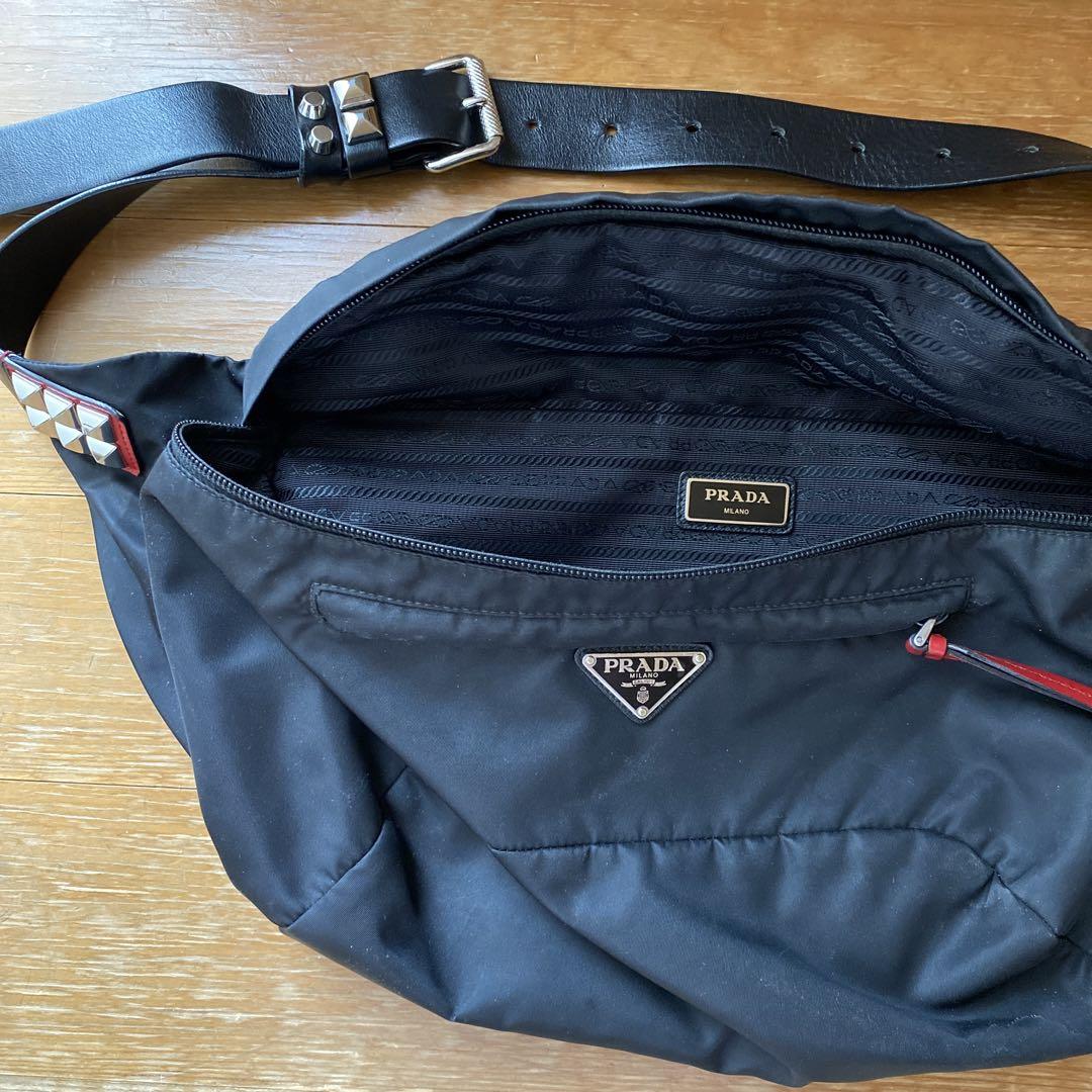prada ウエストポーチウエストバッグウエストバックボディバック限定スタッズ 画像9
