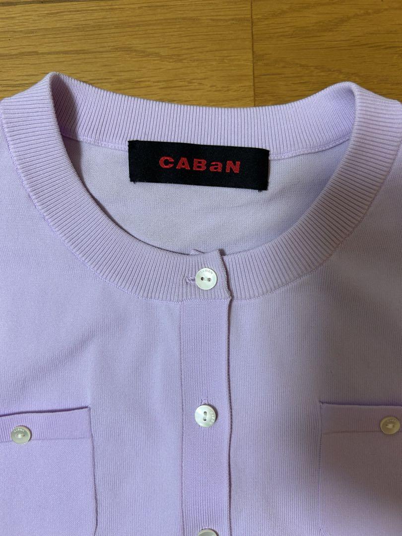 CABaN ファインポリエステル エンブロイダリーハーフスリーブ
