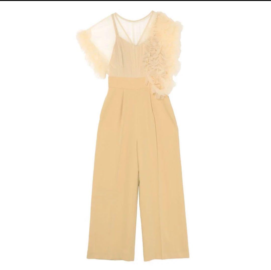 【美品】LADYチュールドッキングコンビネゾン　イエロー　ラグナムーン