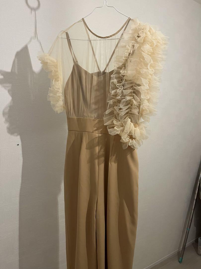 【美品】LADYチュールドッキングコンビネゾン　イエロー　ラグナムーン