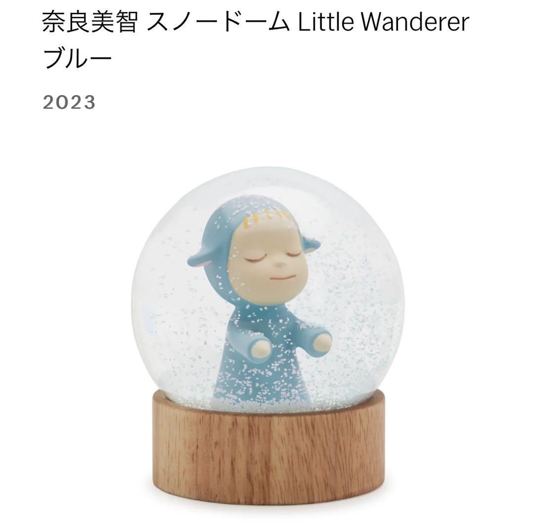 奈良美智　スノードーム Little Wanderer ブルー　2023