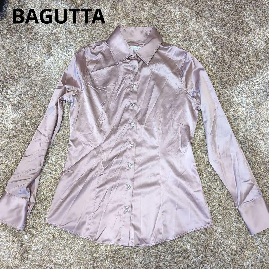 bagutta ストレッチサテンシャツ
