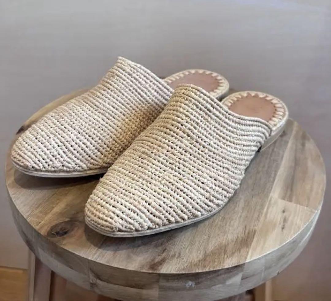 ラフィア　サンダル　新品