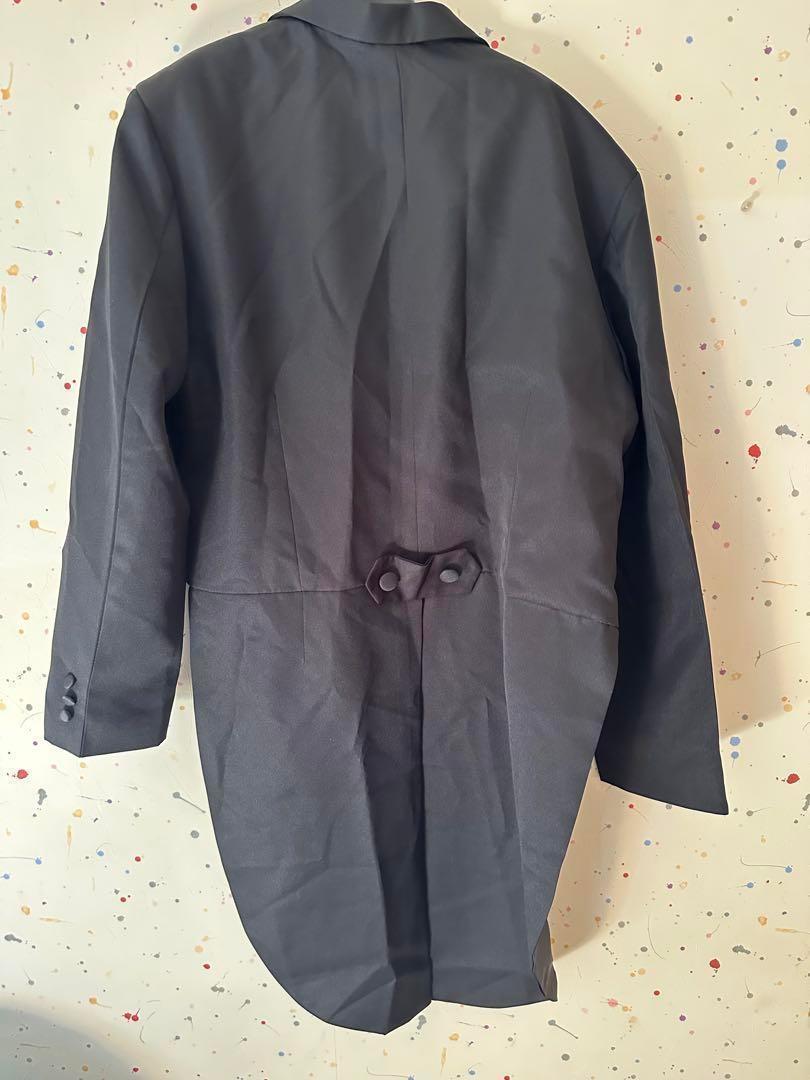 メンズ タキシードスーツ 上下セット 3XL 礼服 結婚式 披露宴 ブラック