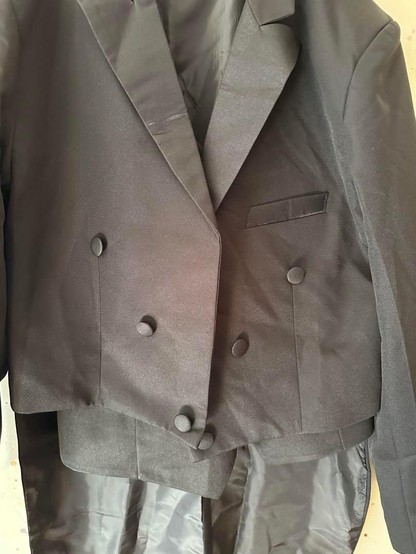 メンズ タキシードスーツ 上下セット 3XL 礼服 結婚式 披露宴 ブラック