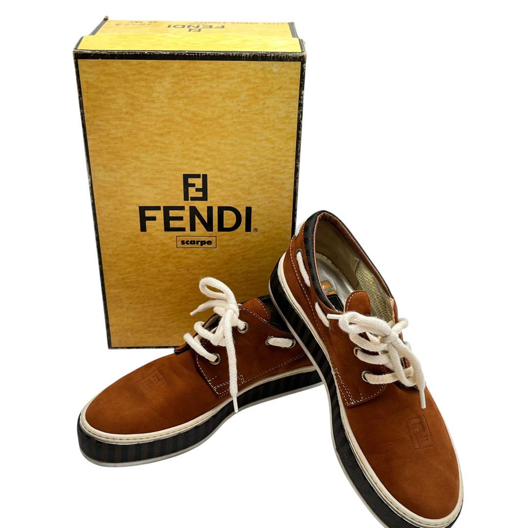 【希少】 FENDI フェンディ スニーカー ブラウン 36 1/2 23.5