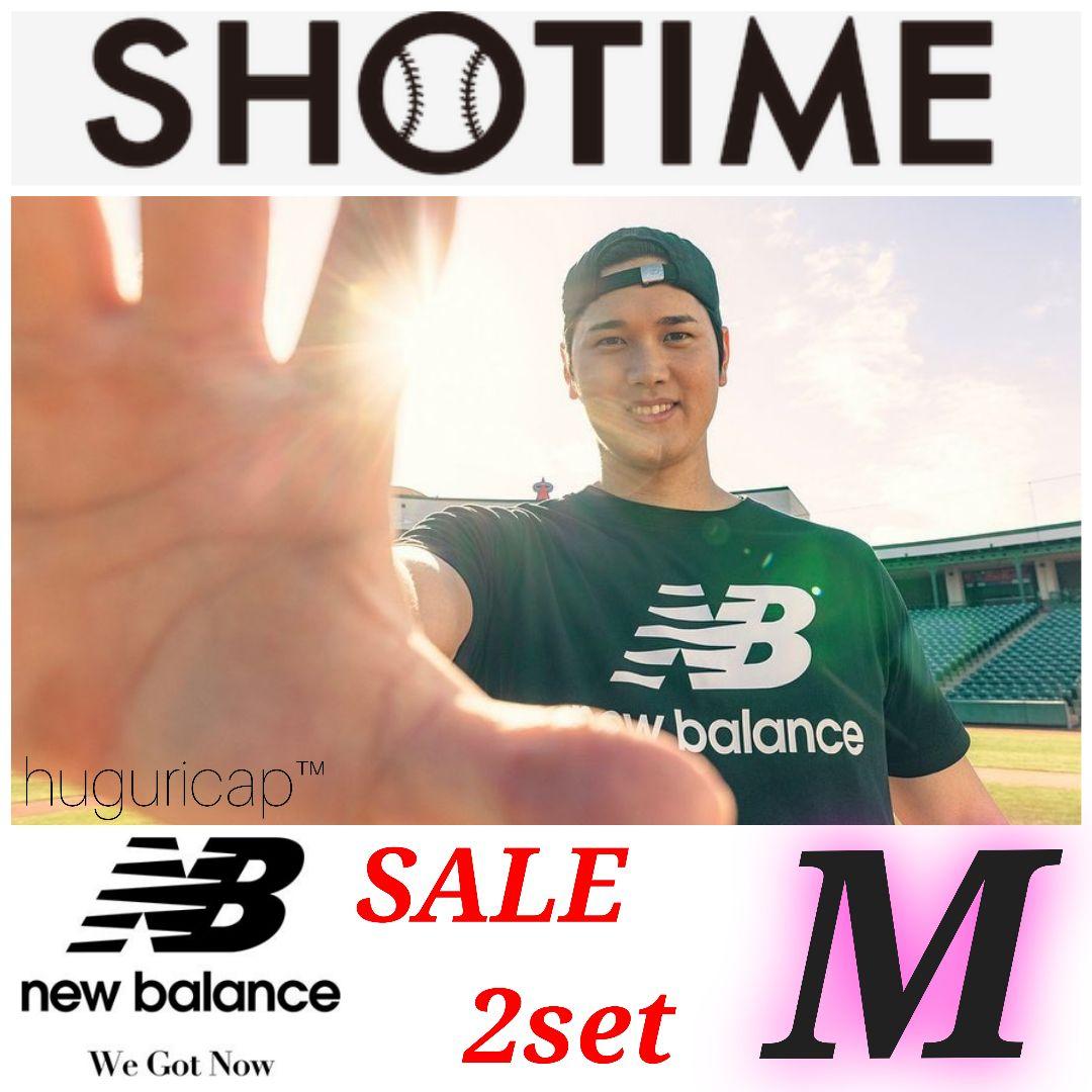 New Balance 大谷翔平 スタックドロゴ Tシャツ ブラック M 2枚