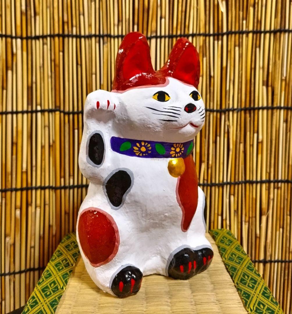 おトク情報がいっぱい! 三河招き猫 土人形 珍品 ブラウンヘッド 土鈴