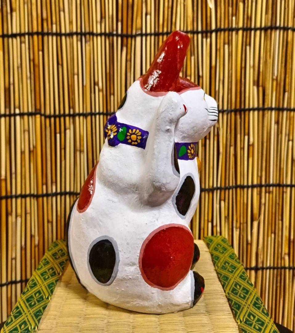 おトク情報がいっぱい! 三河招き猫 土人形 珍品 ブラウンヘッド 土鈴