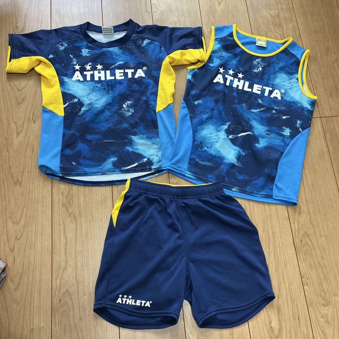 ディズニープリンセスのベビーグッズも大集合 130 青・黄色 ウェアセット ATHLETA アスレタ メルカリ - サッカー ウェア