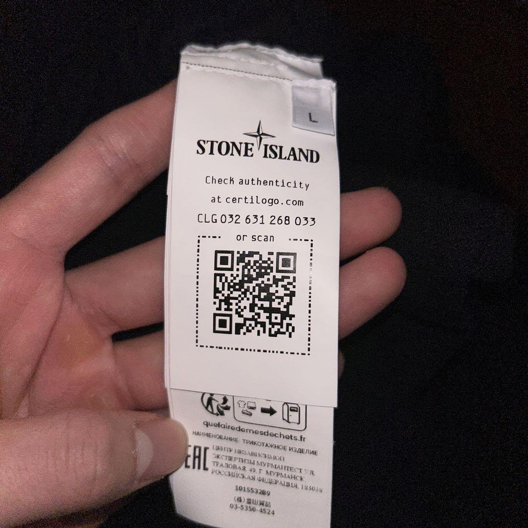 STONE ISLAND ブラック Lサイズ ニット