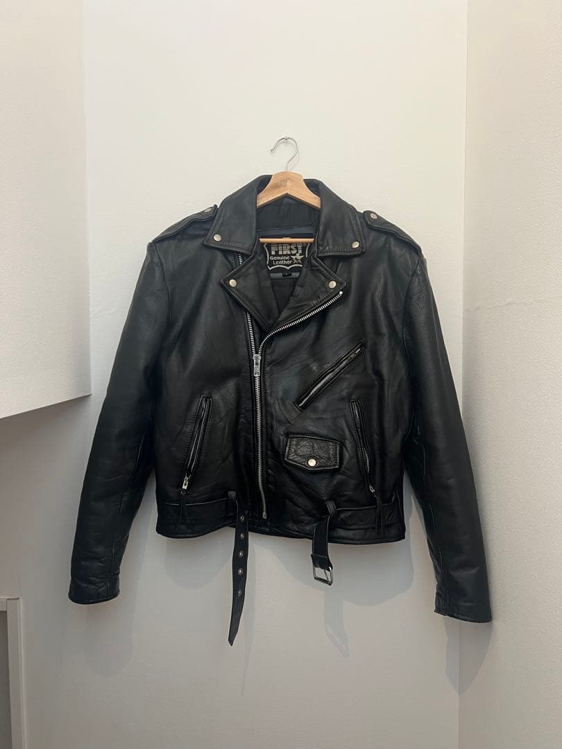 FIRST/ライダースジャケット/レザージャケット/ダブル/革ジャン
