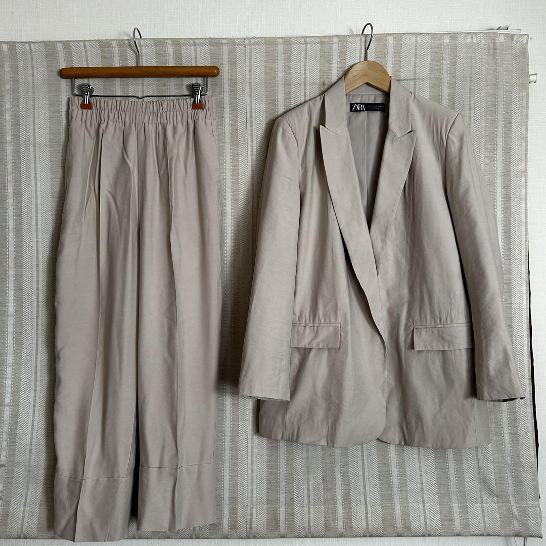 美品！ZARA テーラードパンツスーツ　XL,Lサイズ