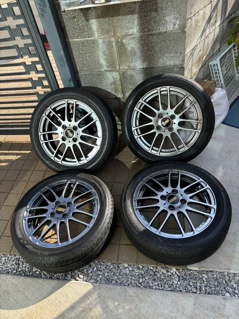 1/12まで限定出品　美品　BBS 15インチ　RE5032 タイヤ4本セット
