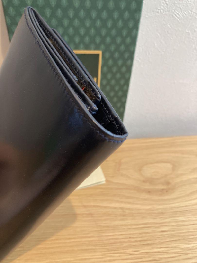 美品　GUCCI オールドグッチ　レザー 長財布　箱付き　ブラック　ゴールドビー