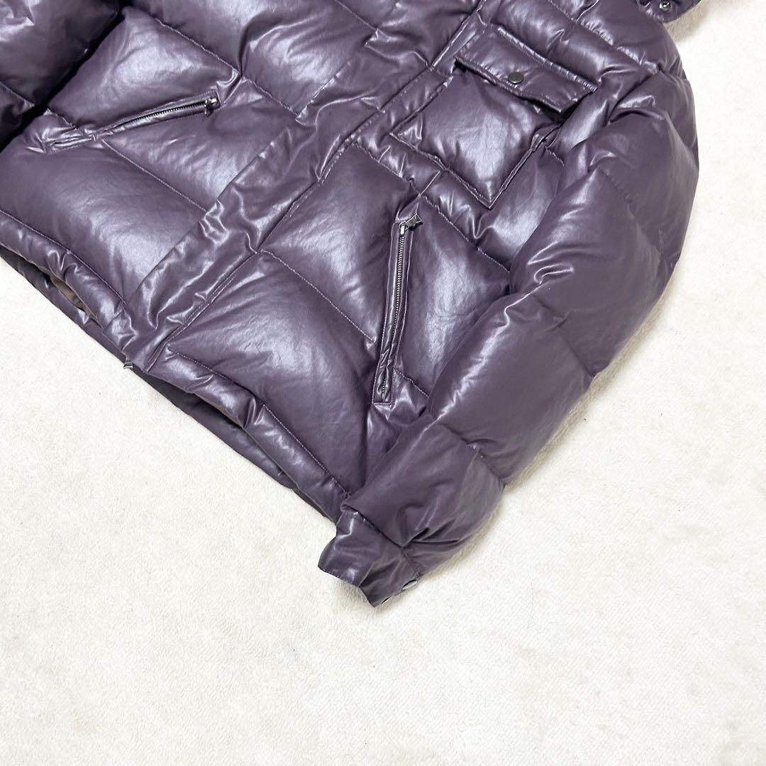 専用！　PaulSmith ファー付きダウンジャケット　紫　ラクーンファー
