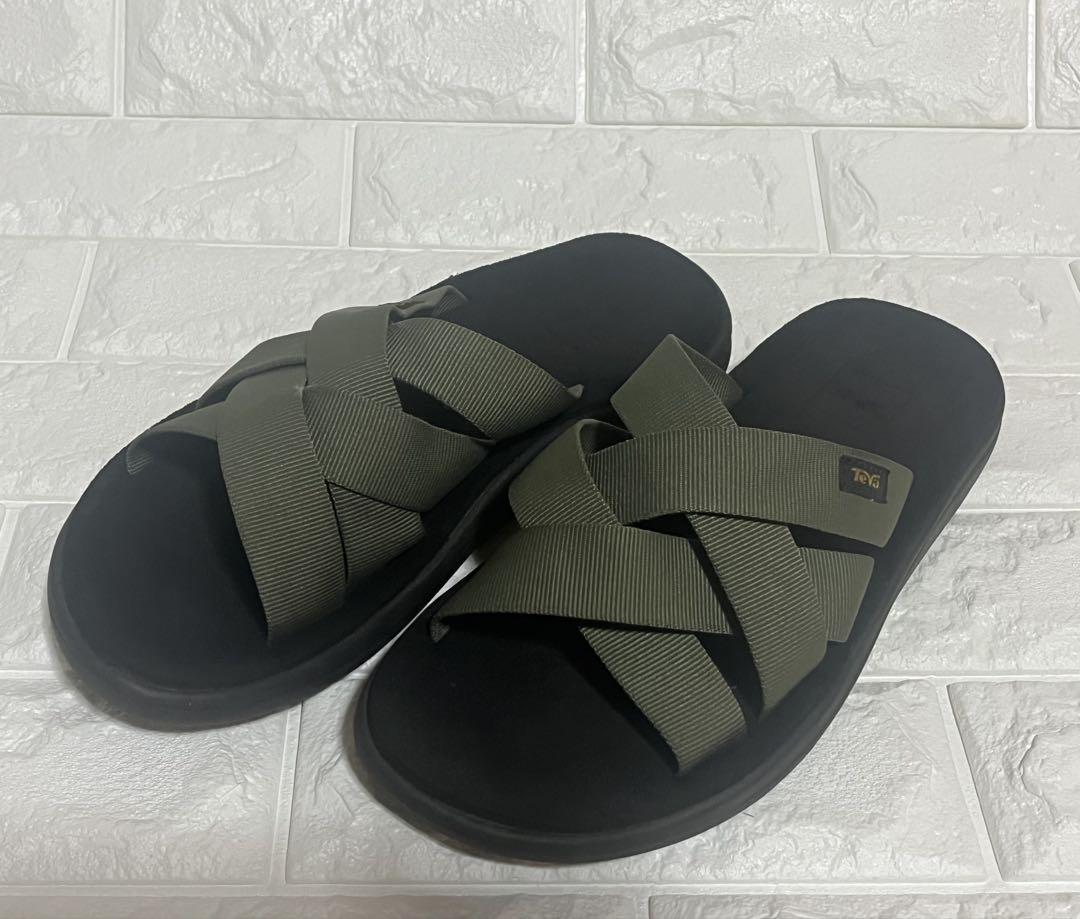 [Teva] クロスストラップ サンダル オリーブ 25㎝ 男性女性もOK！