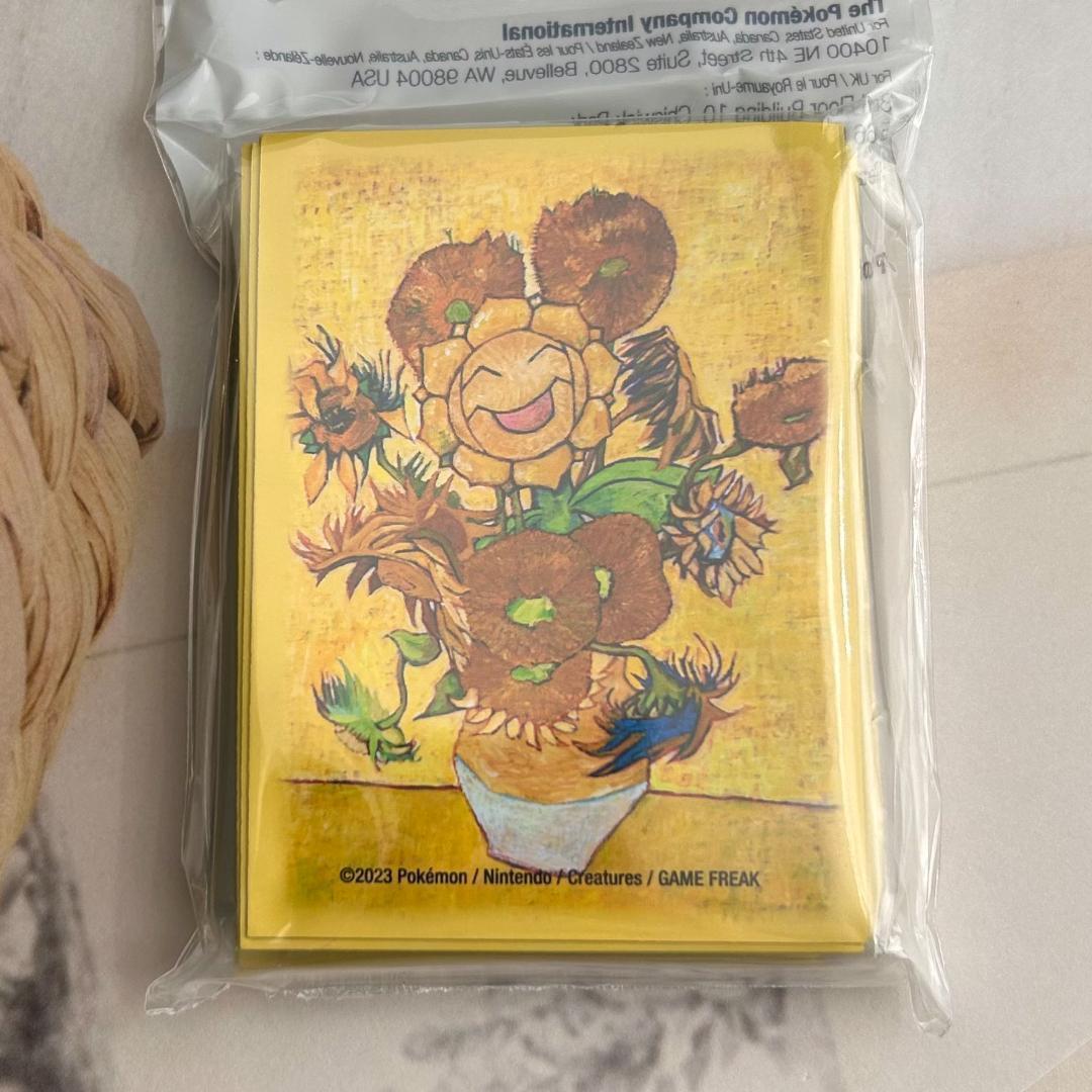 【 海外ポケモンセンター限定 !!】ゴッホ美術館 ひまわり キマワリスリーブ 海外ポケモンセンター限定 !!】ゴッホ美術館 ひまわり キマワリ