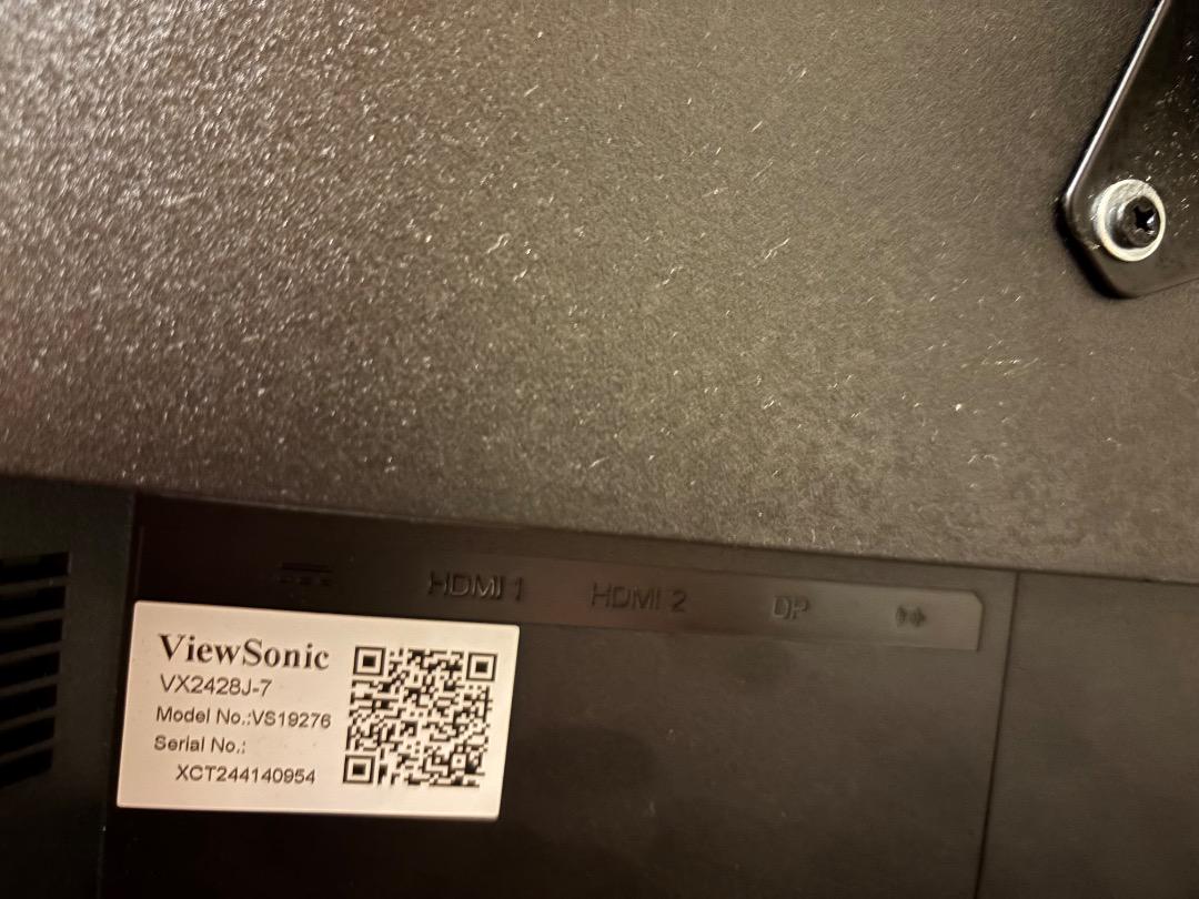 ViewSonic VX2482J-7 ゲーミングモニター 本体