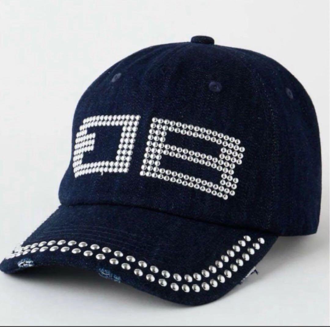 BEEDEN BD STUDS DAMAGE CAP ダークブルー デニム - メルカリ