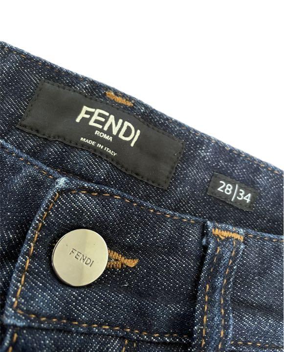 希少】 FENDI フェンディ ズッカ柄 デニム ジーンズ FF 高級