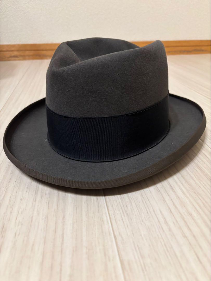 Borsalino グレー フェルトハット