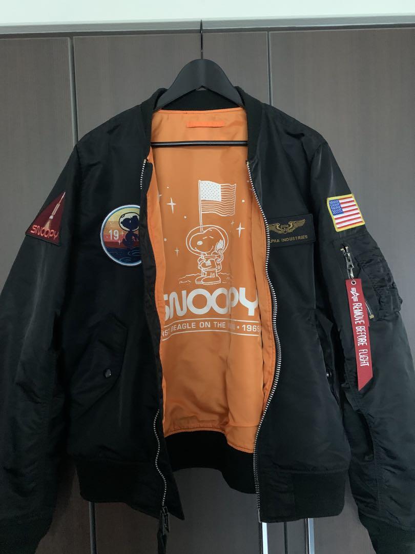 B*u様 ALPHA INDUSTRIES SNOOPY MA-1ジャケット ブ