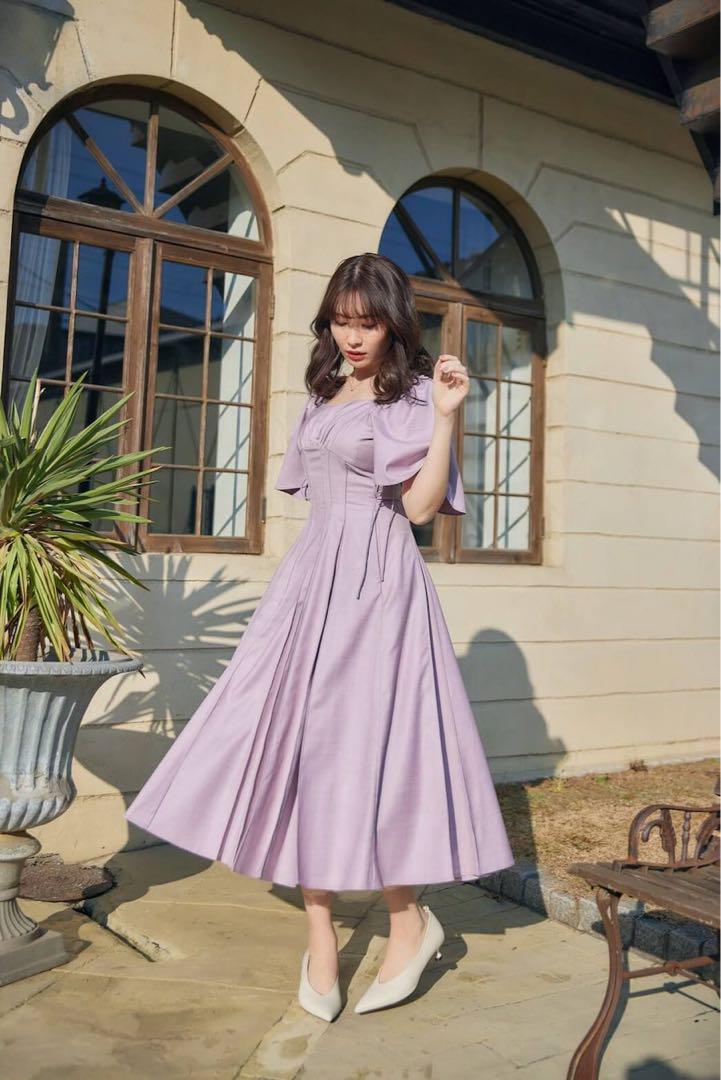 ワンピース herlipto All Day Long Pleated Dress herlipto All Day Long Pleated Dress