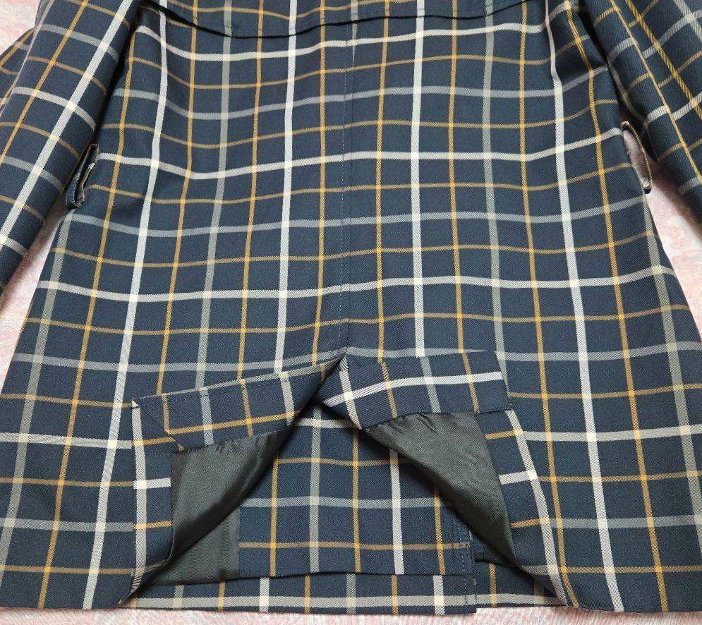 COACHチェック柄トレンチコート　XS/M　ミディアム丈　ベルト付　新品未使用
