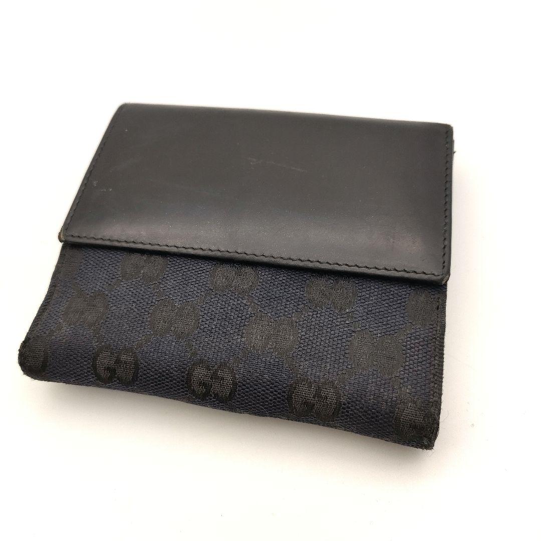 ※美品※GUCCI グッチ 財布 二つ折り ジャッキー GGキャンバス ブラック GUCCI グッチ ジャッキー 二つ折り財布 GGキャンバス ブラック
