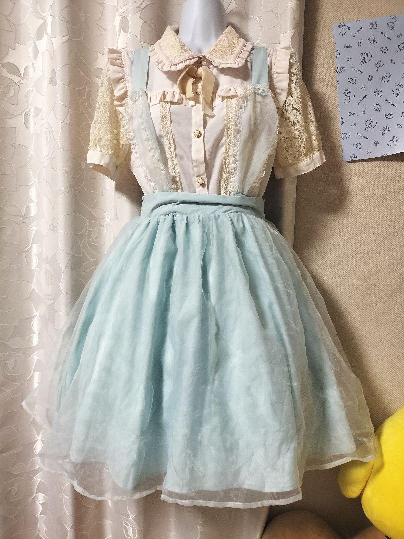 LIZLISA　ブラウス・夢展望　サス付きスカート