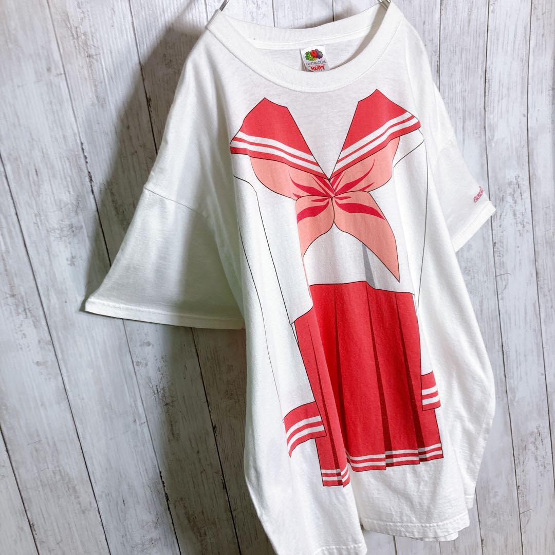 【ヤバいやつ】らき☆すた lucky star セーラー服 Tシャツ #54