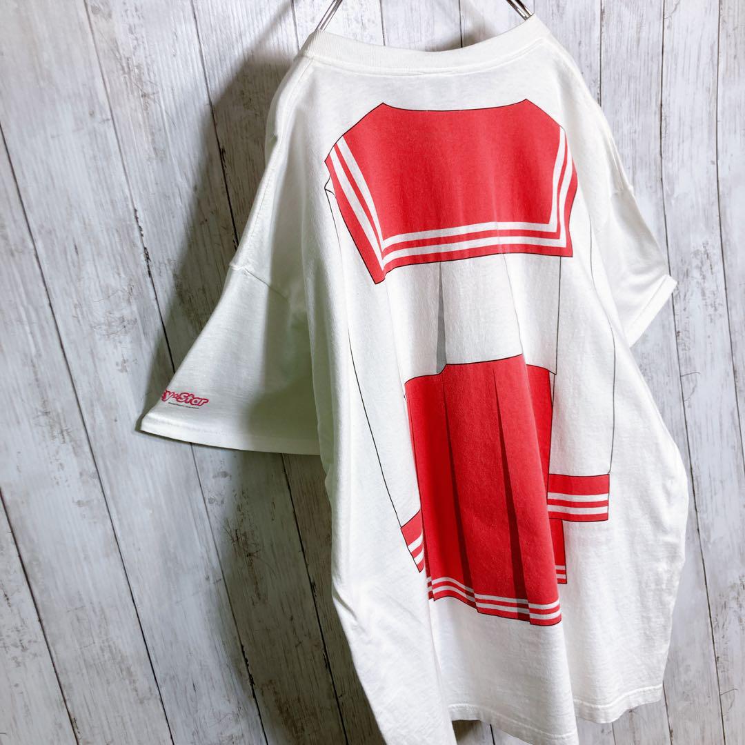 【ヤバいやつ】らき☆すた lucky star セーラー服 Tシャツ #54