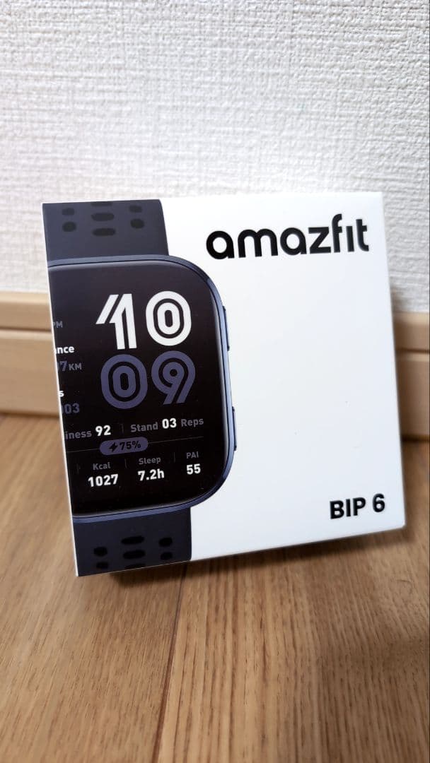amazfit BIP6、新品未開封、ブラック、スマートウォッチ