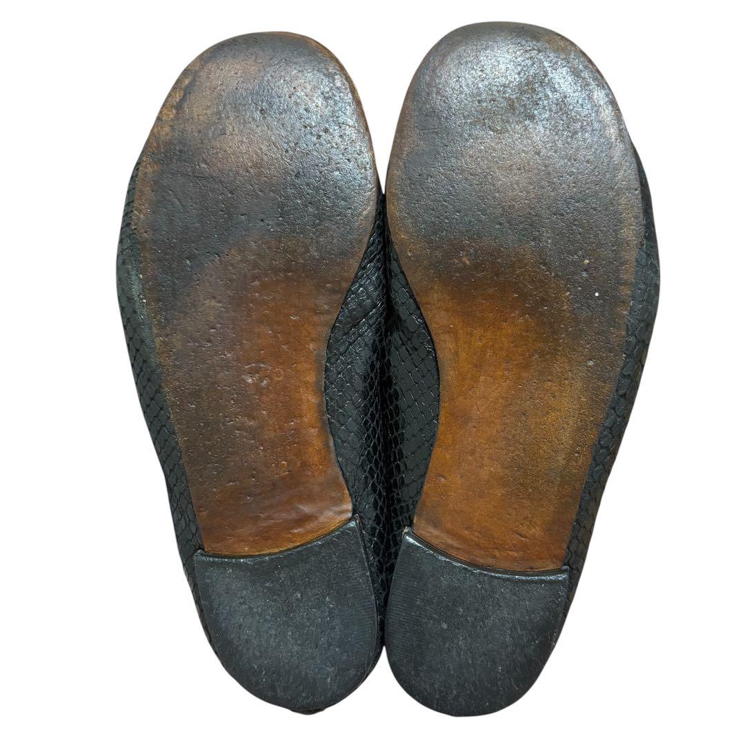 repetto レペット パイソン バレエシューズ ブラック 36（23cm