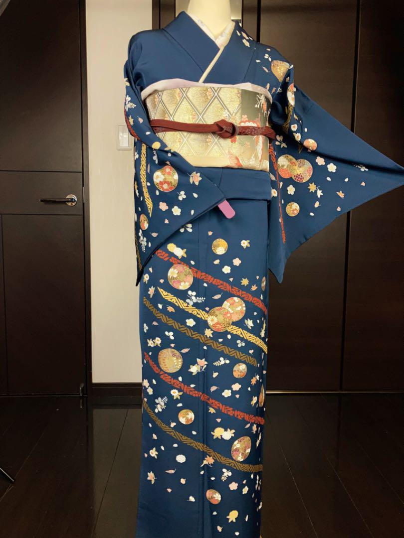 本物の 振袖 110z44◎金彩 金駒刺繍 成人式◎状態良好 宝尽くし - 振袖 本物の 振袖 110z44◎金彩 金駒刺繍 成人式◎状態良好 宝尽くし - 振袖
