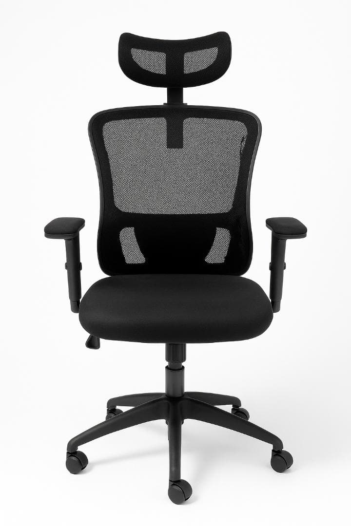 ブラックメッシュオフィスチェア