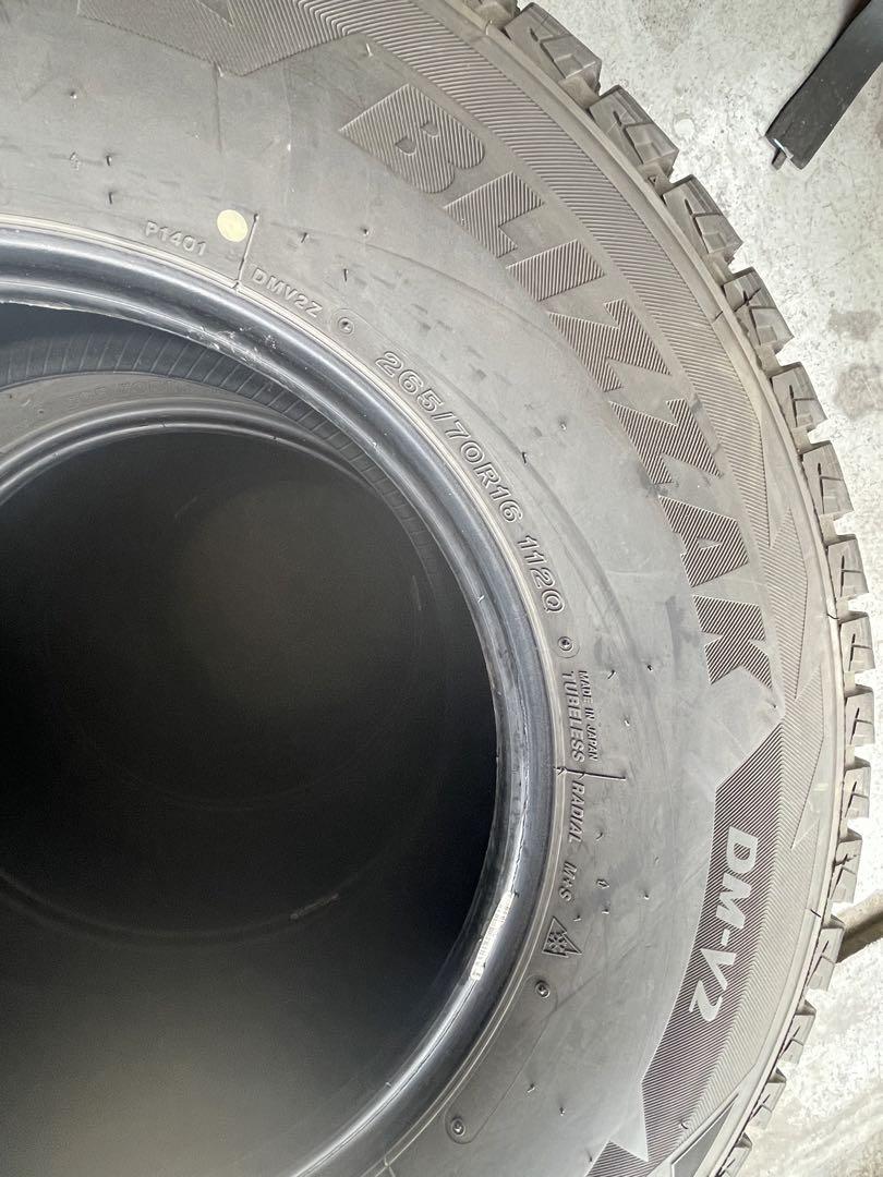 はやて　265/70R16 ブリザック　ブリヂストン　スタッドレス　3/4